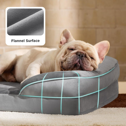 BEDSURE Orthopädisches Hundebett Hundesofa 71x58 cm waschbar grau