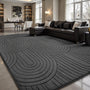 Sour Lemon Kurzflorteppich 160x230 cm Grau, waschbar, 3D-Muster