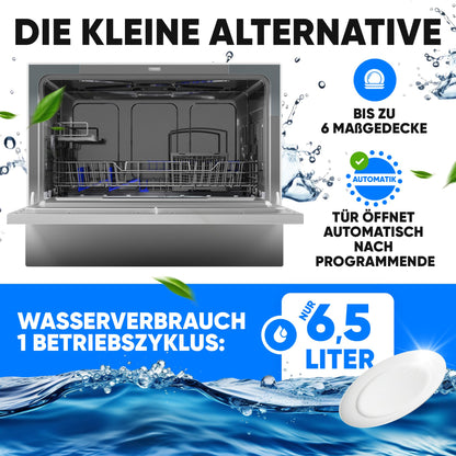 Bomann TSG 7405 Mini Geschirrspüler Tischgerät – Weiss
