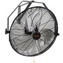 VEVOR Wandventilator 57 cm, oszillierend, IP44, 3 Stufen, schwarz – Ganzmetallgehäuse mit Aluminiumblättern zur Wandmontage