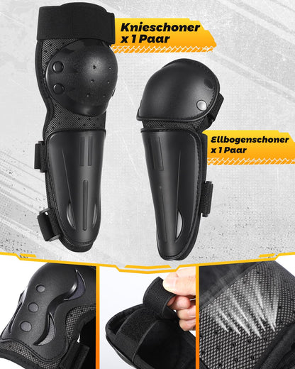 yeesport Kinder Schutzset: Brustpanzer, Knie- und Ellenbogenschutz
