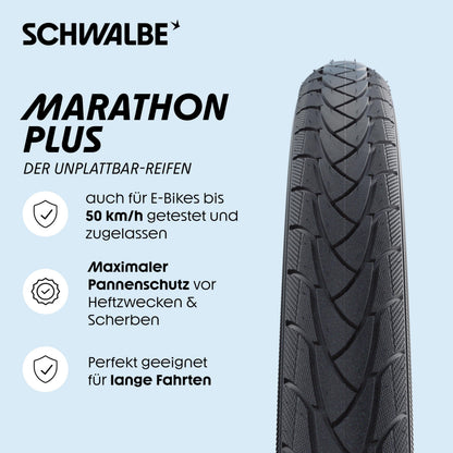 Schwalbe Marathon Plus Veloreifen 28x1.50 SmartGuard 40-622