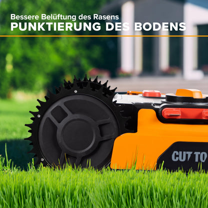 ROBO CLAWS Mähroboter Spikes Edelstahl schwarz für Worx L & Vision