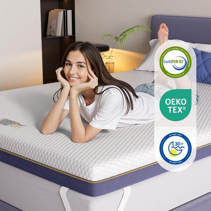 BedStory Gel Memory Foam Matratzentopper 10cm 160x200cm H3/H4