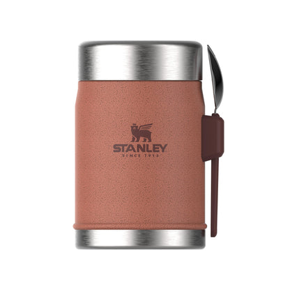 STANLEY Classic Legendary Thermobehälter 400 ml, Hammertone Clay – Edelstahl, auslaufsicherer Deckel