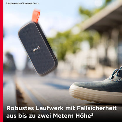 SanDisk Portable SSD 2TB - Externe Festplatte Grau
