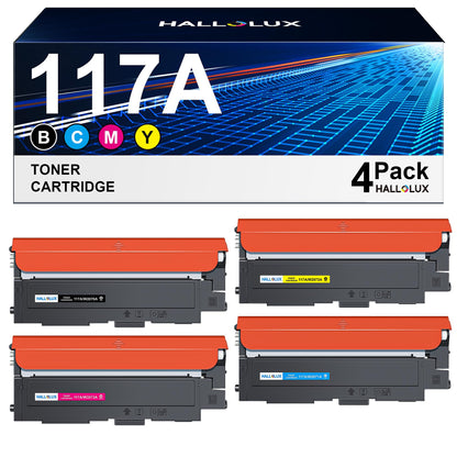 HALLOLUX 117A Toner Set kompatibel für HP Color Laser MFP 178nw 179fnw