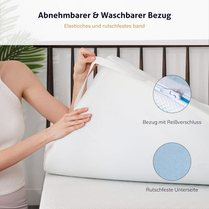 EGO HOME Matratzentopper Schaumstoff - 7 Zonen 160x200cm Öko-TEX