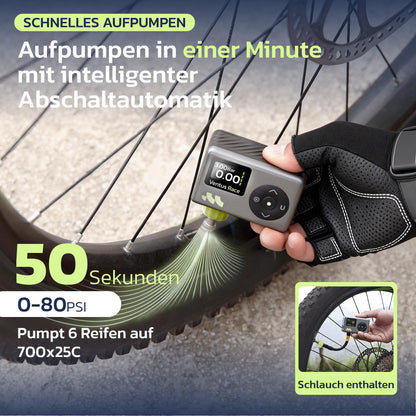 Woowind Ventus Race Elektrische Fahrradpumpe Mini Kompressor 120 PSI