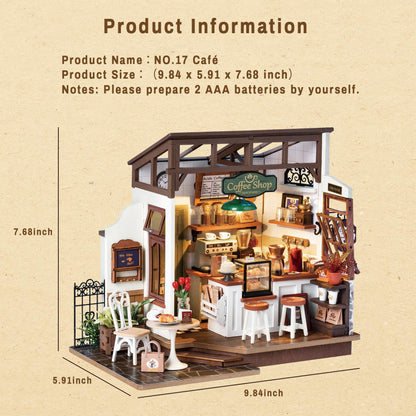 Rolife DIY Miniature House Café Shop DG162 Miniaturhaus Bausatz