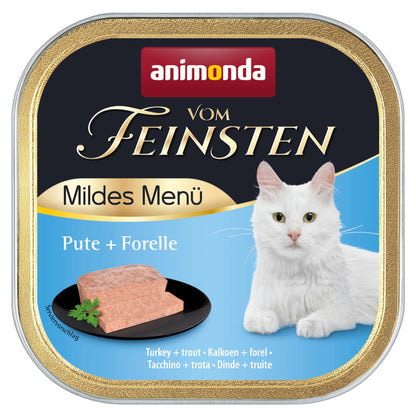animonda vom Feinsten Mildes Menü Milde Vielfalt Katzenfutter 32x100g