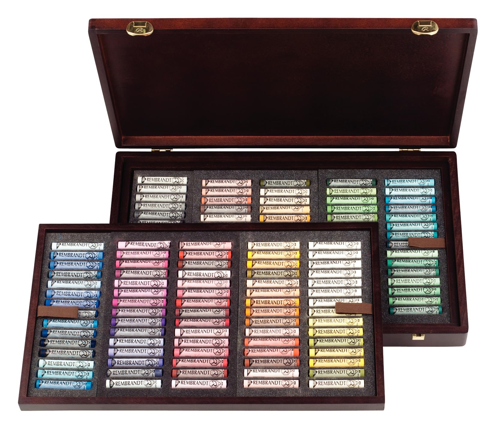 Rembrandt Professionelle Weichpastelle Set Master 150 Stifte Holzkasten: Farbige Pastellstifte ermöglichen hochpigmentierte, weiche Farbaufträge.
