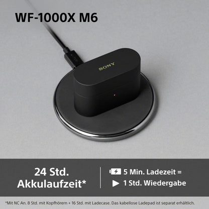 Sony WF-1000XM6 In-Ear Noise-Cancelling-Kopfhörer, Schwarz