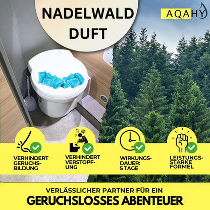 AQAHY WC Tabs blue extra stark – Toilettenzusatz für Chemietoilette