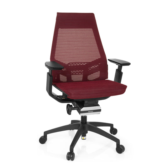 hjh OFFICE GENIDIA SMART 652880 Profi Bürostuhl - Schwarz. Ergonomischer schwarzer Bürostuhl für langes, rückenfreundliches Sitzen am Schreibtisch.