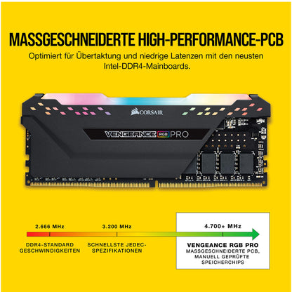 Corsair Vengeance RGB PRO DDR4 32GB 3600MHz Speicherkit - Schwarz