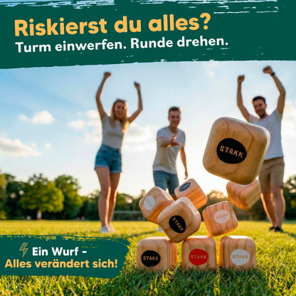 STAKK Outdoor-Wurfspiel für Kinder und Erwachsene aus Holz