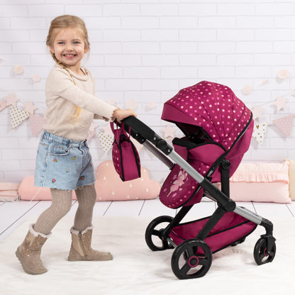Bayer Design Xeo 17067AA Puppenwagen & Jogger - Bordeaux Fee