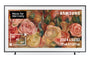 Samsung The Frame GQ43LS03DAUXZG, ein flacher 43-Zoll 4K QLED TV mit mattem Display. Er zeigt digitale Inhalte und Kunstwerke.