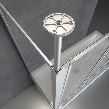 Schulte Duschwand Well Badewanne Seitenwand 3-teilig Kunstglas Tropfen