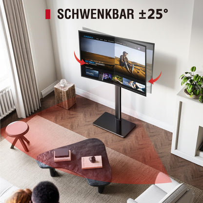 AOKCOS TV Bodenständer Universal für 43-85 Zoll TVs – Schwarz