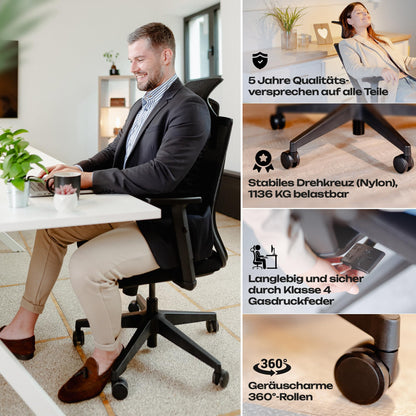 VALKENSTOL M2 Ergonomischer Bürostuhl – Testsieger Homeoffice