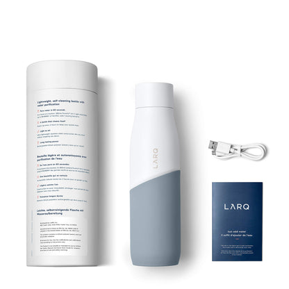 LARQ Movement PureVis UV-Edelstahlflasche 710ml - White/Pebble
