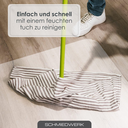 SCHMIEDWERK Bodenschutzmatte für Bürostuhl 120x120 cm milchweiss