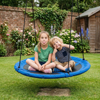 HAAGO Nestschaukel 110 cm, wetterfeste Tellerschaukel bis 180 kg
