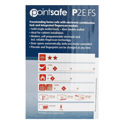 BURG-WÄCHTER PointSafe P 2 E FS Möbeltresor Fingerabdruck