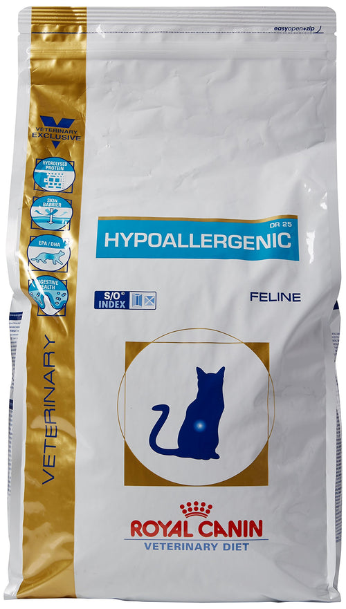 Royal Canin Vet Diet Hypoallergenic DR 25 Diätfutter Hund - 4.5 kg: Braune Kroketten. Diätfutter bei Nahrungsmittelunverträglichkeiten.