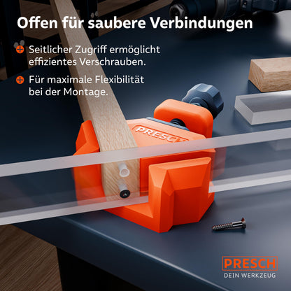 PRESCH Winkelspanner 8 Stk. Eckspanner 25 kg Spannkraft bis 26 mm