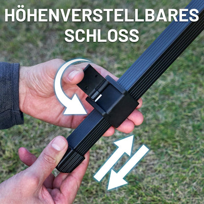 TIMBER RIDGE Campingtisch klappbar höhenverstellbar Aluminium schwarz