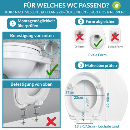 BenaVita Premium WC Sitzerhöhung 5 cm - Duroplast Absenkautomatik