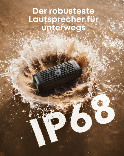 soundcore Boom 3i Outdoor Bluetooth Lautsprecher IP68, Nachtschwarz