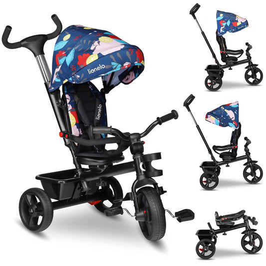 LIONELO Haari 2in1 Dreirad mit Schubstange – ab 18 Monate