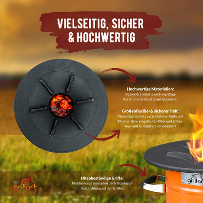 grillart Raketenofen Powertrain Outdoor Camping Ofen - Orange