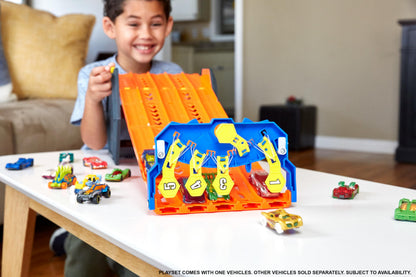 Hot Wheels Rollout Raceway Trackset HGK41, fünfspurige Autorennbahn