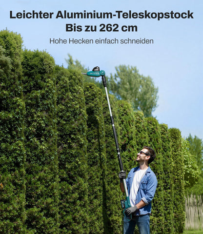 KIESBOHR CSL401 Akku-Teleskop-Heckenschere für Makita 18V, 41 cm