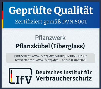Pflanzwerk Pflanzkübel TUB Anthrazit 30x60x30 cm Fiberglas