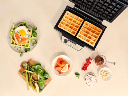 Krups FDK Iconic Waffeleisen - Schwarz/Edelstahl FDK261