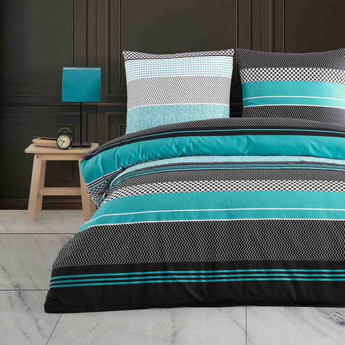 Buymax® Bettwäsche Renforcé Set – 135x200cm 4-teilig Baumwolle: Glattes Baumwoll-Renforcé-Set (2x Bettbezug, 2x Kissenbezug). Bietet Schlafkomfort.