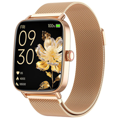 Fitpolo IDW28 Smartwatch mit Telefonfunktion, 1,85 Zoll Fitnessuhr, HD-Display, IP68 wasserdicht