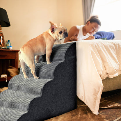 Trhillsbrad Hundetreppe Breit 5 Stufen 62cm – für kleine Hunde