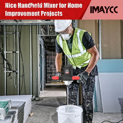 IMAYCC Mörtel- & Betonrührer Elektrisch 2100W - Schwarz
