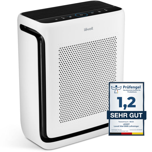 LEVOIT Luftreiniger Allergiker-Tiermodus – HEPA, 87m². Reinigt Raumluft bis 87m² mit HEPA-Filter, ideal für Allergiker & Tierbesitzer.