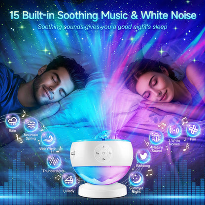 One Fire Sternenhimmel Projektor WH-E24 – Nachtlicht mit Bluetooth