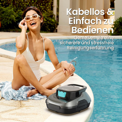 AIPER Scuba SE Poolroboter kabellos, Akku-Poolsauger bis 80 m²