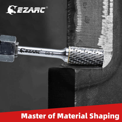 EZARC SB-5 Hartmetall Frässtifte Doppelschnitt 1/4" - 5er Set