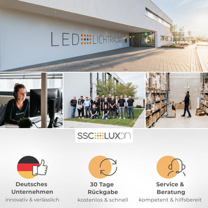 SSC-LUXon KOURA Wandlampe schwarz-gold, 2er-Set für G9 LED